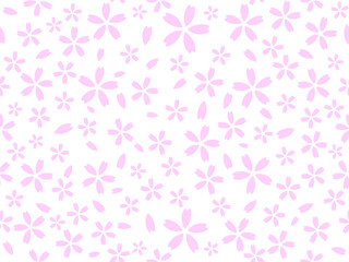 桜のシームレスパターン　B-1