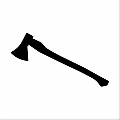 silhouette of an axe