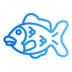 fish bread Gradient icon