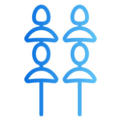 candied fruit Gradient icon