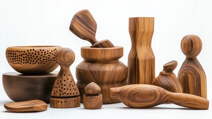 Wooden Crafts Unique Handcrafted Home Decor Items in Rich Brown Shades