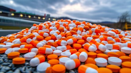 Prescription drug overdose awareness urban area photography health crisis ground level harm reduction strategies