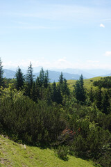 The view from Gosaukamm mountain ridge, Austria