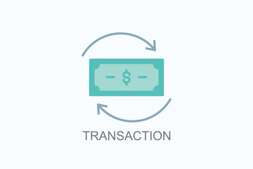 Transaction Vector, Icon Or Logo Sign Symbol Illustration 