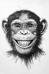 portrait of a sketch of a Animal