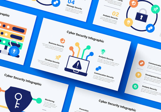 Computer Cyber Security Infographics Presentation Template