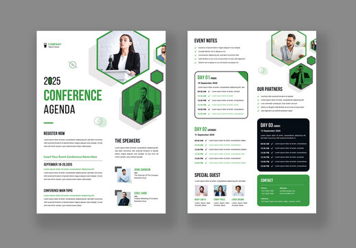Event Conference Agenda Layout