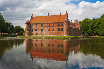 Fototapeta premium Main entrance of Rosenholm castle
