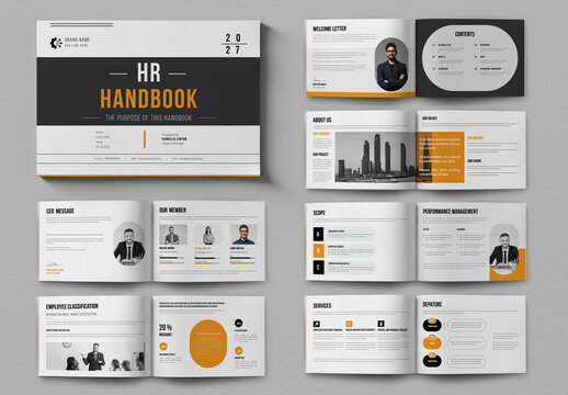 Professional HR Handbook Template for Employee Management