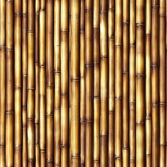 Fototapeta premium Bamboo Wall Trees Forest Seamless Pattern Texture