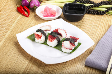 Japanese cuisine - sushi with octopus