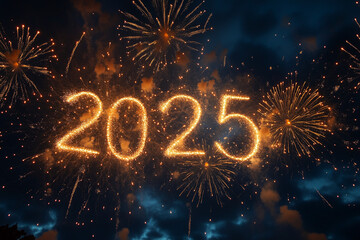 2025 new year fireworks celebration