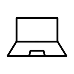 Laptop icon with simple and modern design