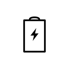 Battery icon with simple and modern design