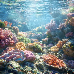 Fototapeta premium coral reef in sea
