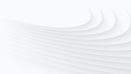 Wavy White Gray Abstract Background
