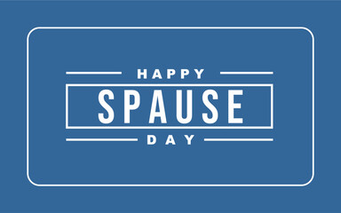 National Spause day holiday concept