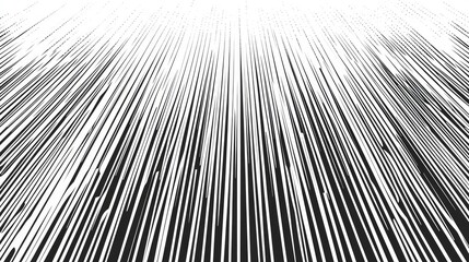 Vertical speed lines for comic manga book. Anime graphic halftone effect. Striped anime background. Vector