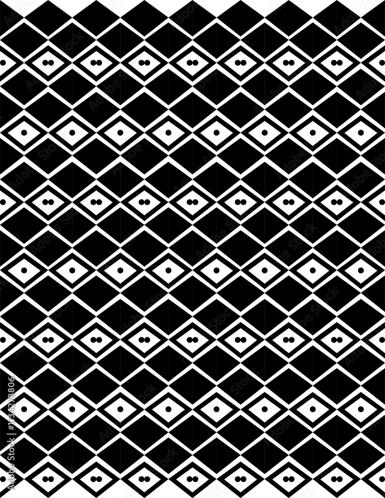 Poster black and white seamless abstract pattern. background and backdrop. grayscale ornamental design. mos