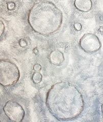 Gray surface of the moon with craters
