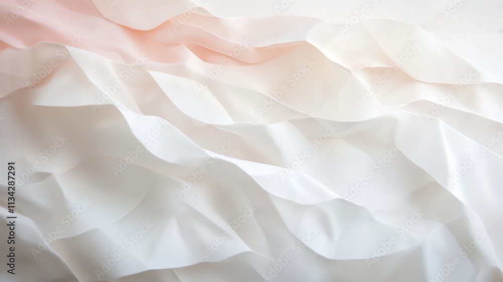 Poster geometric paper shapes create an abstract, textured white background with highlights and shadows geo
