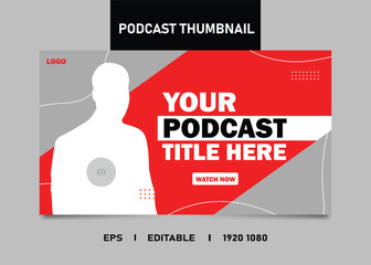 Online Business Success Podcast eye-catching and visually appealing thumbnail design template