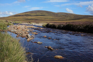 Hiking trail to Mount Keen from  Glen Tanar - Aberdeenshire - Scotland - UK