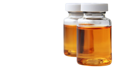 Medical glass bottle with liquid for pharmaceutical use