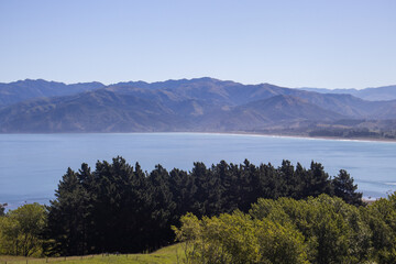 lake in the mountains summer, new zealand