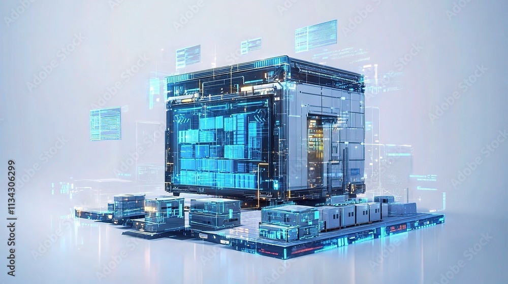 Poster advanced smart warehouse management system utilizing augmented technology