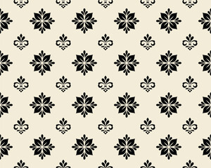 Floral design element. Graphic ornament royal wallpaper vector background.