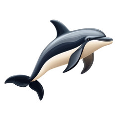 Fototapeta premium Dolphin swimming in ocean waters marine life scene underwater exploration vibrant environment dynamic perspective for nature lovers