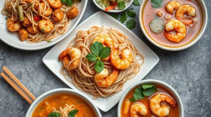 Delicious Shrimp Pasta Dishes and Spicy Soups