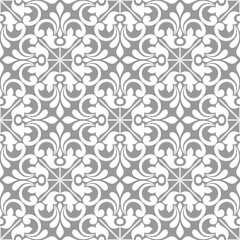 Abstract seamless pattern. Ornamental floral damask ornate background. Vector illustration.