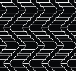 Abstract geometric seamless pattern. Black and white. Modern stylish texture. Vector background.