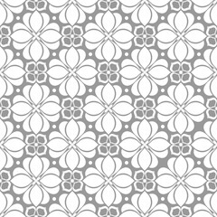 Floral seamless pattern with baroque style ornament. Modern stylish texture. Repeating vector background.