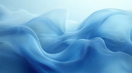 Obraz premium Ethereal Blue Abstract Wave Backdrop with Wavy Lines and Sparkle