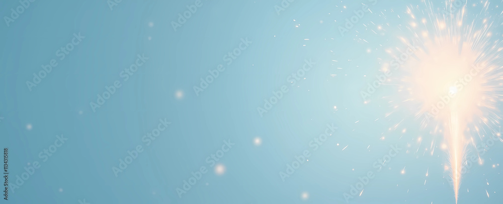 Poster background with sparkles, generative ai