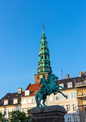  Statue of Bishop Absalon on the Hojbro Plads in Copenhagen, Denmark 