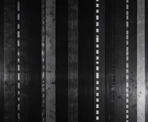 Grainy film strip texture with white to black gradient, textured, film