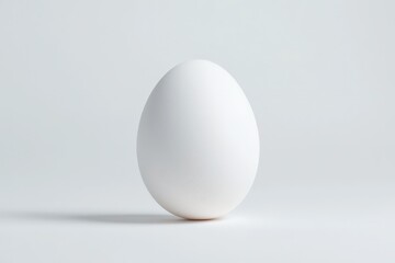 Fototapeta premium Beautiful clean egg isolated on a white background with soft lighting
