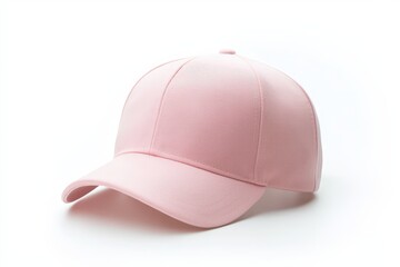 Solid-color pink snap-back cap mock-up for design and branding purposes