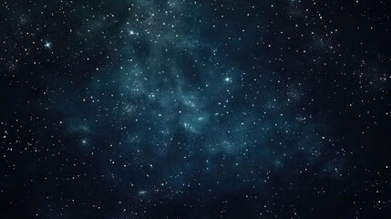 Fototapeta premium Watercolor night space with stars border, illustration, tranparent background
