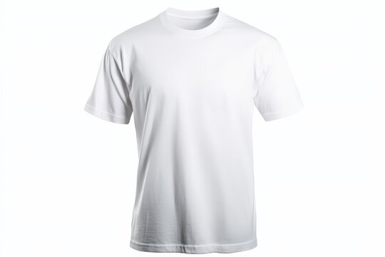 Clean t-shirt mock up displayed against a pure white background for design showcasing