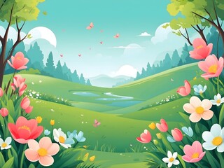 beautiful spring background