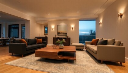 Fototapeta premium Evening Living Room Bliss