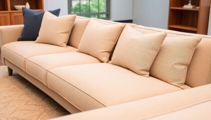 Cozy Beige Sofa Comfort
