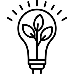 Ecologic bulb Icon
