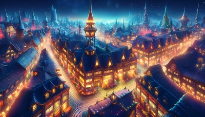 Fototapeta premium The city feels alive, pulsating with a unique rhythm. 