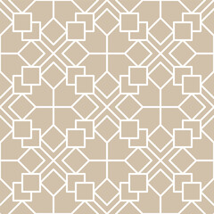 Abstract geometric seamless pattern. with Vector background. Gold and white texture. Graphic modern pattern.